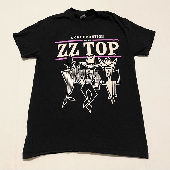 ZZ Top 2022 Tour Tee Shirt  A Celebration With Zz TOP T-Shirt Small Black - Picture 1 of 16